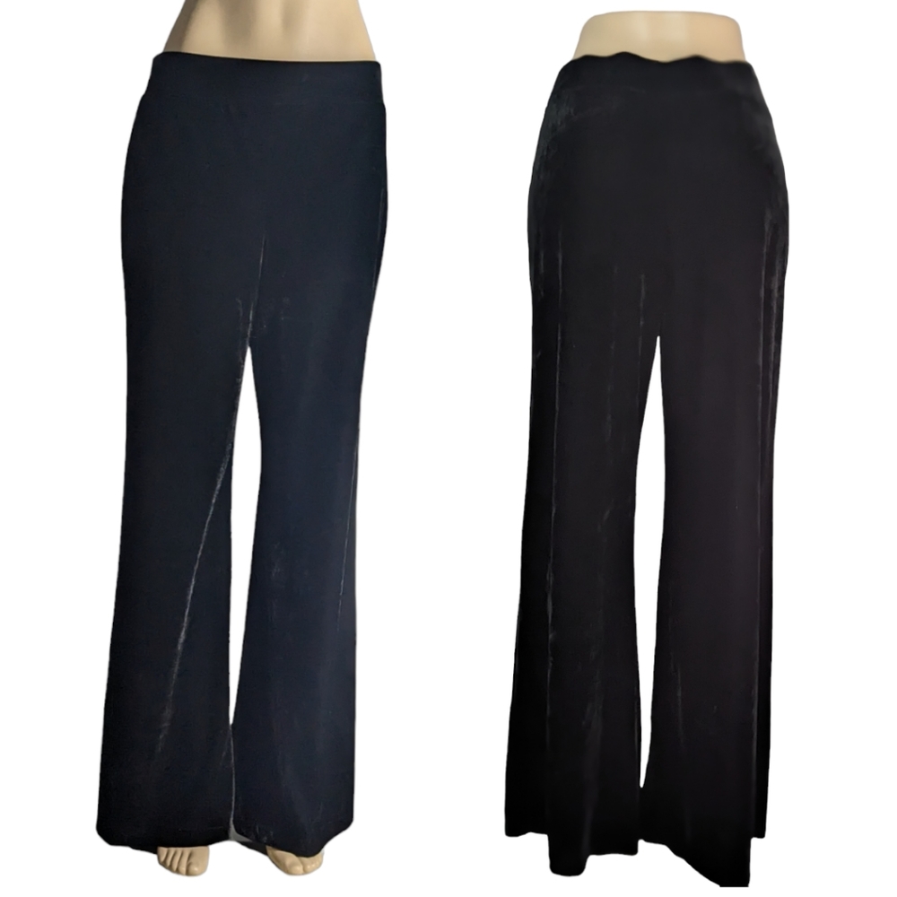 MOSSIMO Black Terciopelo bell Luxury Pants Size L Grande